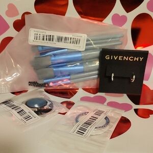 Givenchy Silver Hoop Earrings